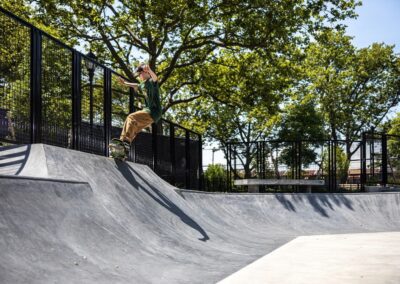 Integral Color: Custom Black – Spohn Ranch Skateparks -- Betsy Head Skatepark, Brooklyn, NY